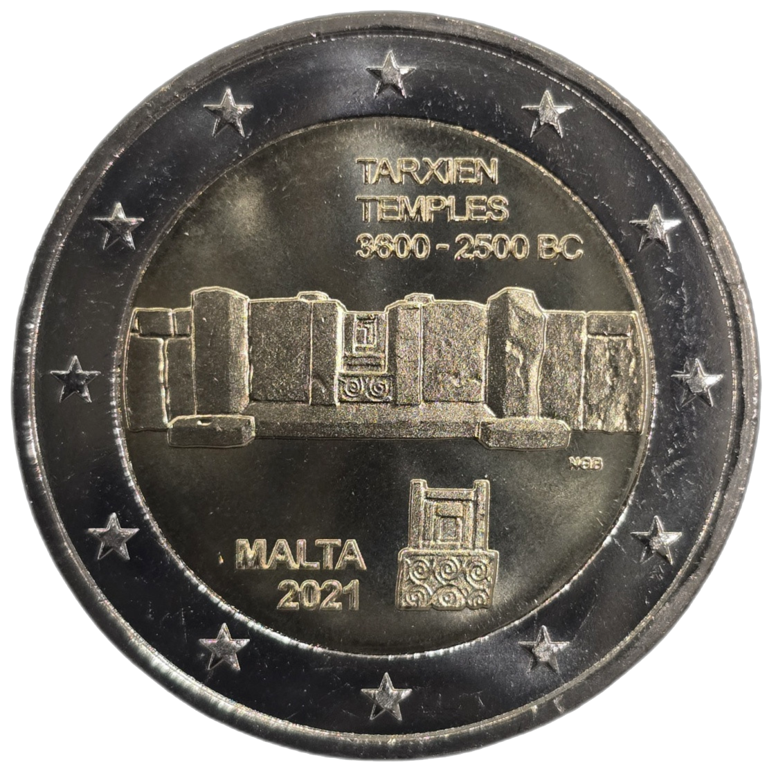 2 euros conmemorativa Templos de Tarxien
